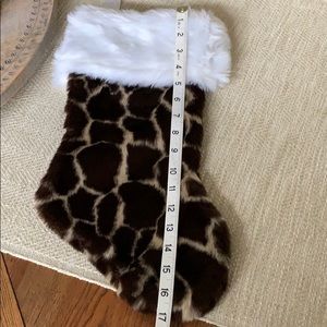 Giraffe print stocking